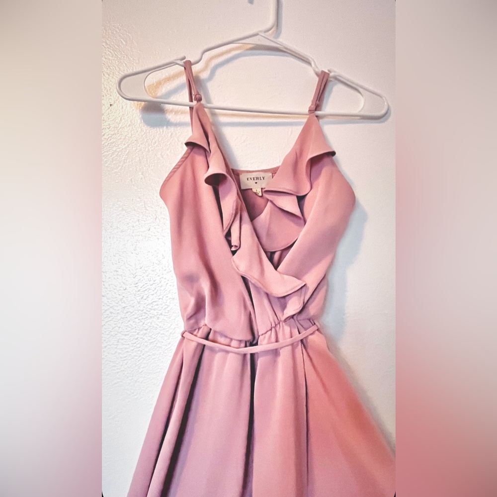 Everly Blush/Mauve Long Dress, Size S